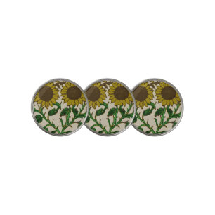 Two Sunflowers Golf Ball Marker