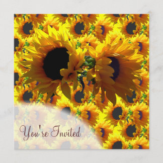 Two Sunflowers Invitations