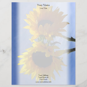 Two Sunflowers Letterhead