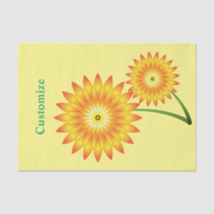 Two Sunflowers Thunder_Cove Tissue Paper