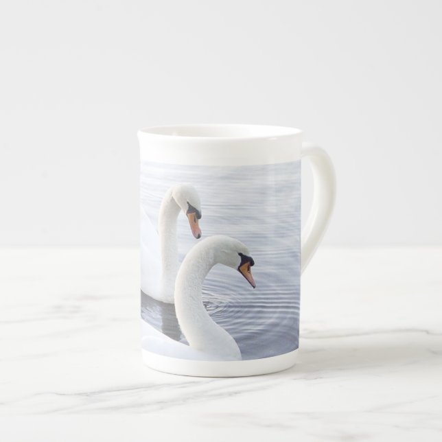 Two Swans Bone China Mug (Front Right)