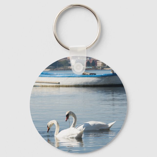 Two swans keychain (Front)