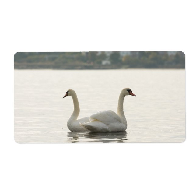 Two swans label (Front)