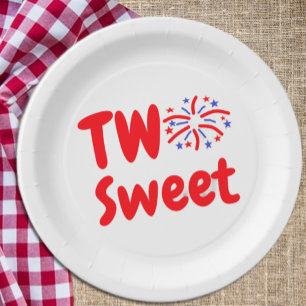 Two Sweet 2nd Birthday Paper Plates