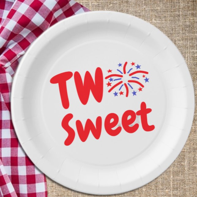 Two Sweet 2nd Birthday Paper Plates (Creator Uploaded)