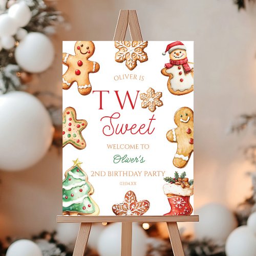 Two Sweet 2nd Birthday Party Welcome Sign