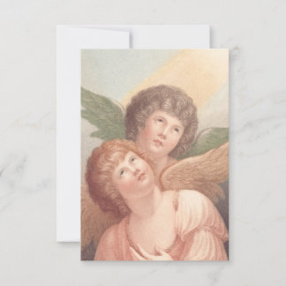 Two Sweet Angels Religious Card