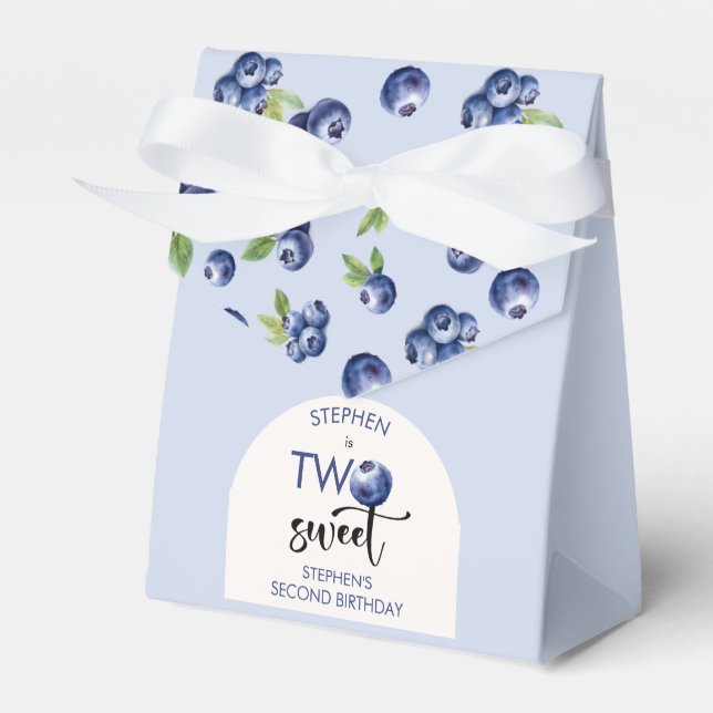 Two sweet berry kids second birthday Favor Box (Front Side)