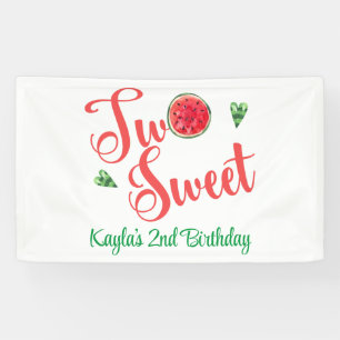 Two Sweet Birthday Banner