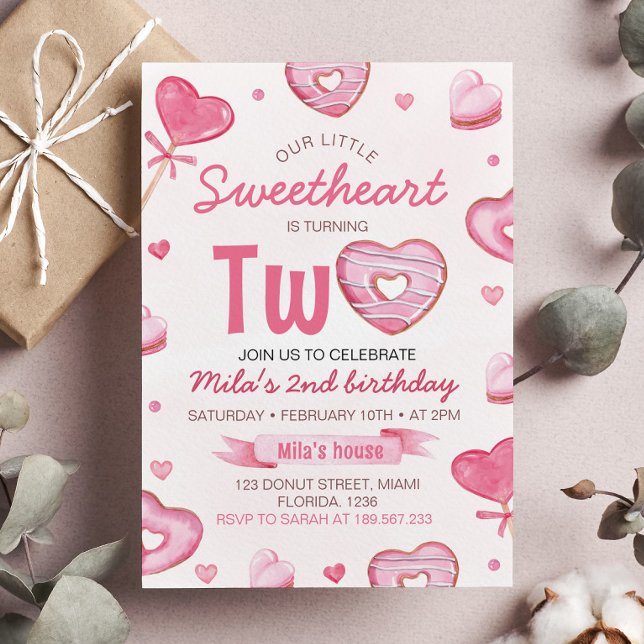 Two Sweet Birthday Invitation (Creator Uploaded)