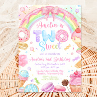 Two Sweet Birthday Invitation, 2nd Birthday Invite
