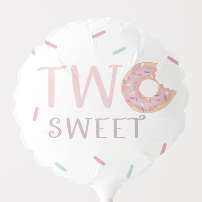 Two Sweet Birthday Party Balloon (Front)