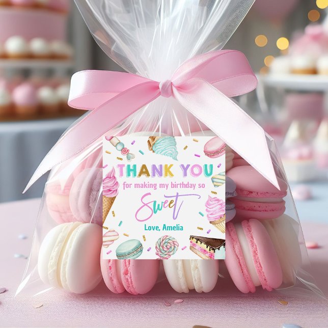 Two sweet dessert 2nd Birthday Favor Stickers (Creator Uploaded)