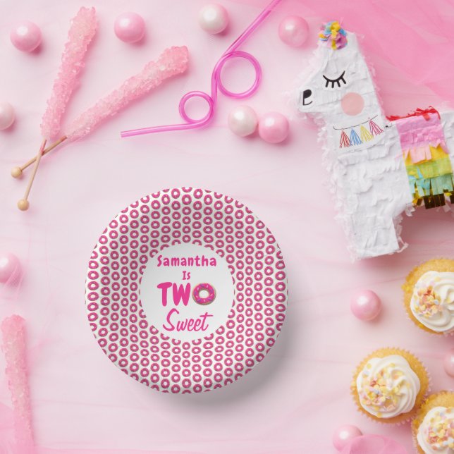 Two Sweet Donut 2nd Birthday Paper Bowls (Party)