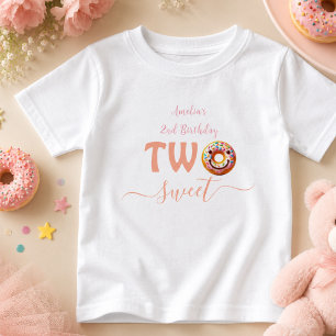 Two Sweet Donuts 2nd Birthday party Baby T-Shirt
