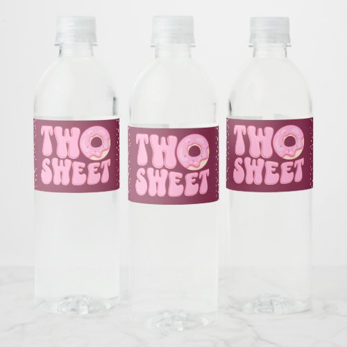 TWO SWEET FRIEND _ 2ND BIRTHDAY FRIEND WATER BOTTLE LABEL