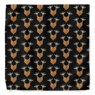 Two Sweet Giraffes Bandana