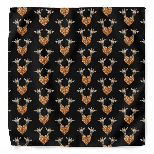 Two Sweet Giraffes Bandana (Front)
