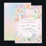 Two Sweet Pastel Candy Shope Second Birthday Kid  Invitation<br><div class="desc">Two Sweet & So So Cute! An adorably sweet birthday invitation to celebrate your little ones second birthday. A pastel candy shop dream, all text except for the word "Sweet" can be customized, so you can change the text for your special occasion. There are also multiple variations in the Pretty...</div>