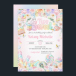 Two Sweet Pastel Candy Shope Second Birthday Kid  Invitation<br><div class="desc">Two Sweet & So So Cute! An adorably sweet birthday invitation to celebrate your little ones second birthday. A pastel candy shop dream, all text except for the word "Sweet" can be customized, so you can change the text for your special occasion. There are also multiple variations in the Pretty...</div>