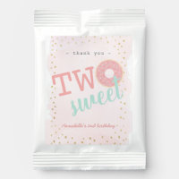 Two Sweet Pink Donut Girl 2nd Birthday