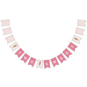 Two Sweet Pink Ice Cream Banner