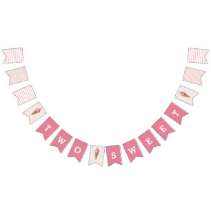 Two Sweet Pink Ice Cream Banner