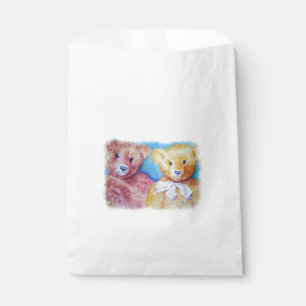 TWO SWEET TEDDY BEARS THANK YOU FAVOR BAG