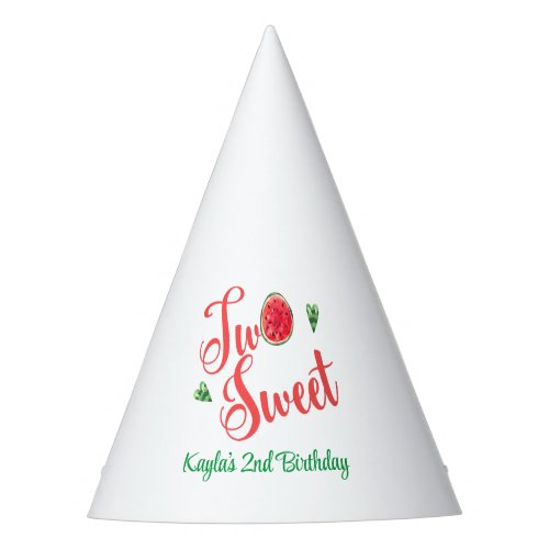 Two Sweet Watermelon Party Hat
