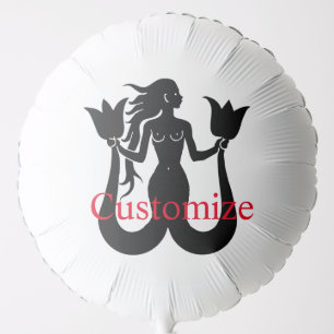 Two-tail Mermaid Silhouette Thunder_Cove Balloon