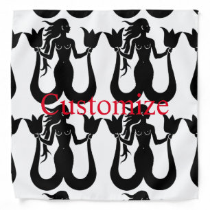 Two-Tail Mermaid Silhouette Thunder_Cove Bandana