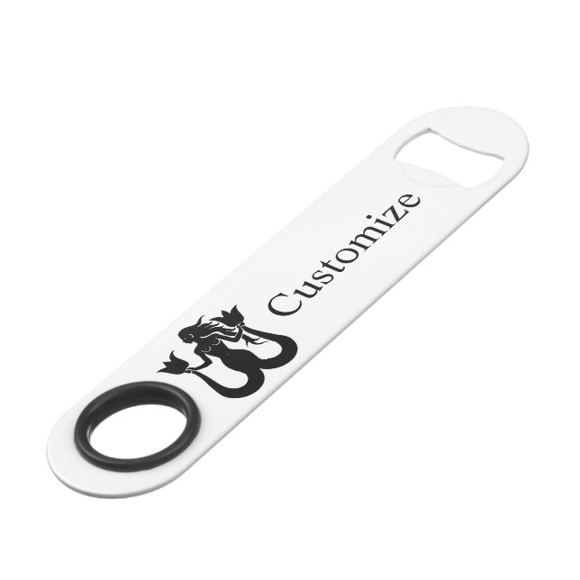  Two-Tail Mermaid Silhouette Thunder_Cove Bar Key (Back Angled)