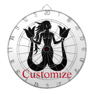 Two-Tail Mermaid Silhouette Thunder_Cove Dart Board