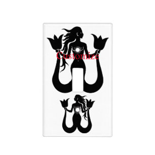 Two-Tail Mermaid Silhouette Thunder_Cove Light Switch Cover