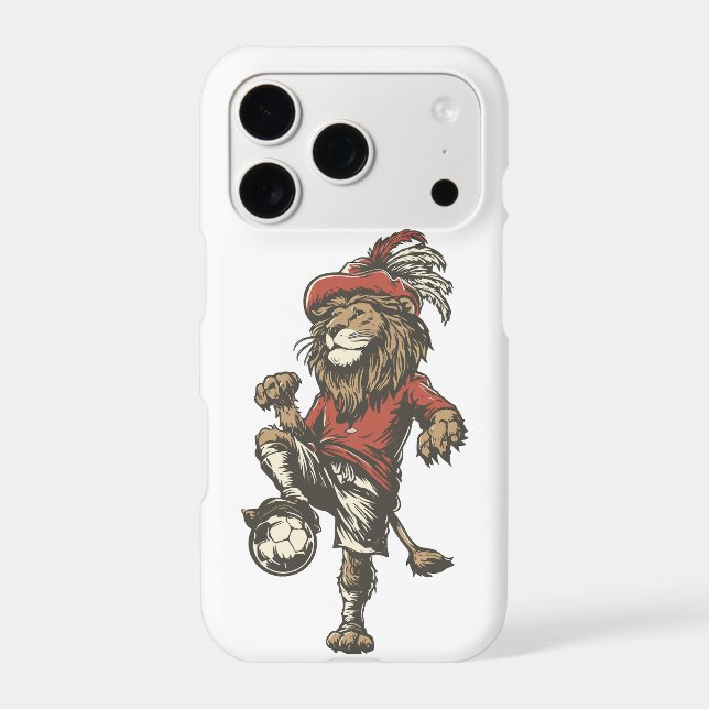 Two‑Tailed Lion Striker iPhone Case (Back)