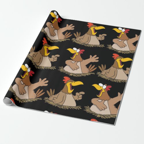 Two Talking Chickens Wrapping Paper