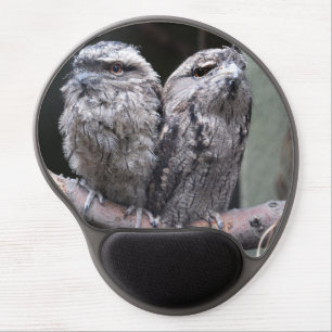 Two Tawny Frogmouth Birds Gel Mouse Pad