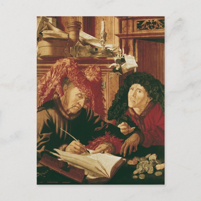Two Tax Gatherers, c.1540 Postcard (Front)