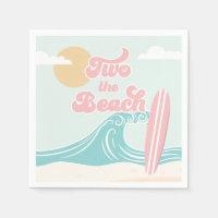 Two the Beach Pink Surf Beach Birthday