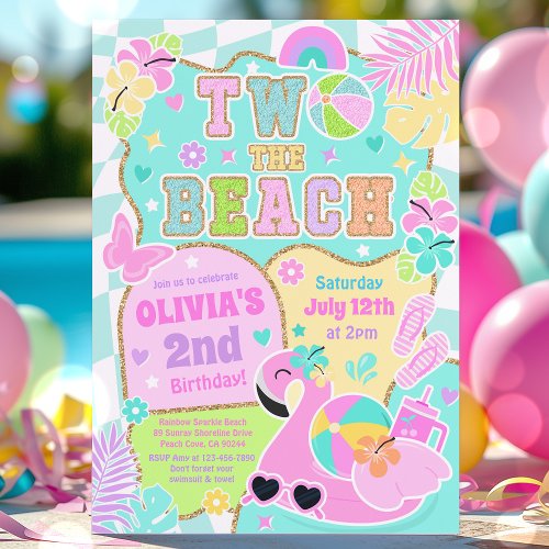 Two The Beach Preppy Girly 2nd Birthday Pool Party