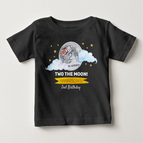 Two The Moon 2nd Birthday Baby T_Shirt