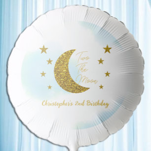 Two The Moon 2nd Birthday Balloon