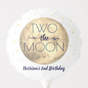 Two The Moon 2nd Birthday Balloon