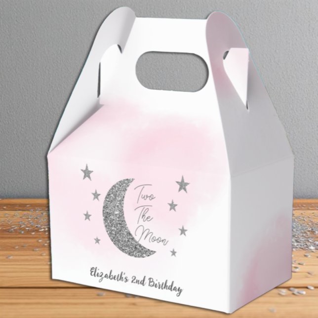 Two The Moon 2nd Birthday Favor Boxes (Creator Uploaded)