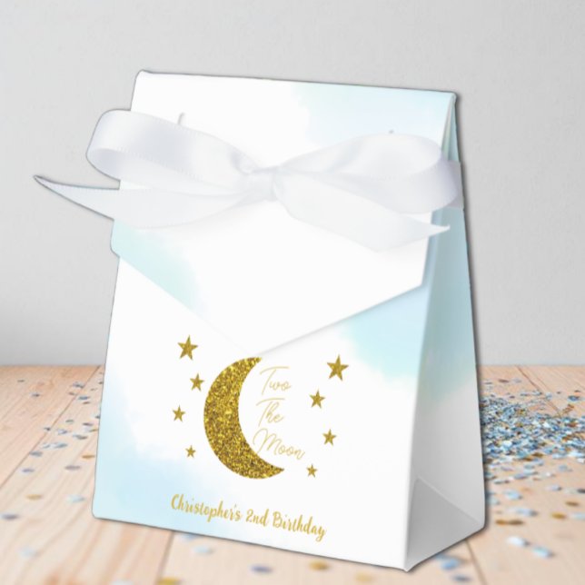 Two The Moon 2nd Birthday Favor Boxes (Creator Uploaded)