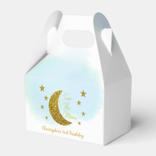 Two The Moon 2nd Birthday Favor Boxes