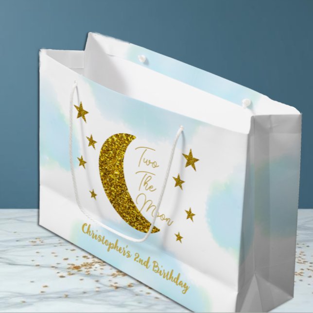 Two The Moon 2nd Birthday Large Gift Bag (Creator Uploaded)