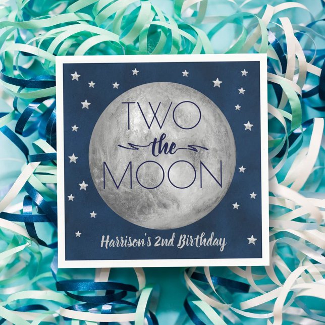 Two The Moon 2nd Birthday Napkins (Creator Uploaded)