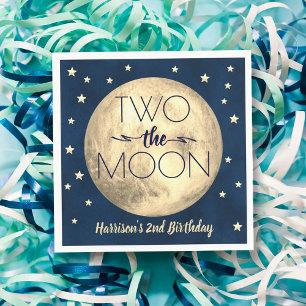 Two The Moon 2nd Birthday Napkins