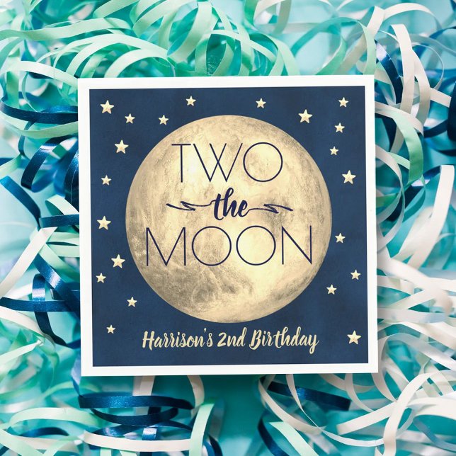 Two The Moon 2nd Birthday Napkins (Creator Uploaded)